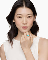 Chatelaine® Ring in 18K Yellow Gold with Turquoise and Diamonds, 11mm